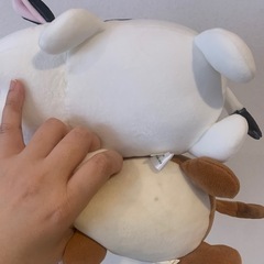 ホルスタインとジャージー牛のぬいぐるみの画像