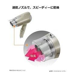 【宮古島市】パナソニック ヘアドライヤー イオニティ 白 EH-NE2Aの画像