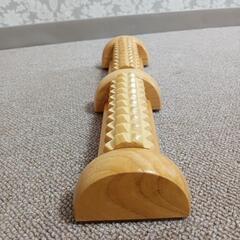ローラー付き竹踏み　木製の画像