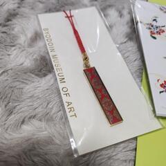 京都平等院ミュージアムグッズミニクリアファイルとポチ袋とストラップセットです。の画像