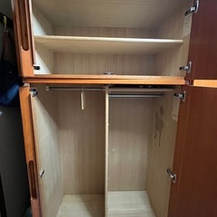 一部分引き取り可☆無料　洋服ダンス　クローゼット　ワードローブ　昭和家具　レトロ☆の画像