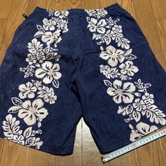 ハイビスカス柄 水着 海パンの画像