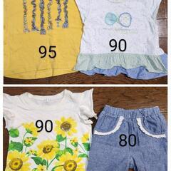 女の子服4枚セット サイズ80～95 綿100%の画像