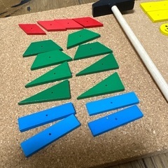 色板トントン　2セット　知育玩具の画像