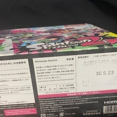 任天堂スイッチ スプラトゥーンver 本体の画像