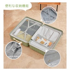 【ほぼ新品】スーツケース　白の画像