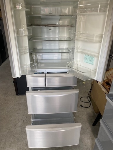 NO B408?福岡市内配送設置無料✨?パナソニック Panasonic トップユニット冷蔵庫 6ドア 451L シャンパン NR-F