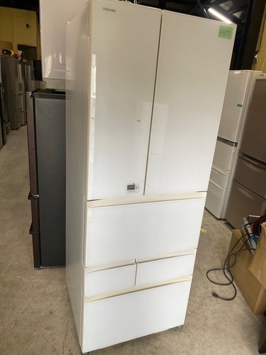 NO B407?福岡市内配送設置無料✨?東芝 TOSHIBA マジック大容量 FVシリーズ 冷凍冷蔵庫（551L・フレンチドア） 6ド