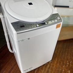 NO B406🌈福岡市内配送設置無料✨🌈ES-TX8D-W 縦型洗濯乾燥機 ホワイト系 [洗濯8.0kg /乾燥4.5kg /ヒーター乾燥(排気タイプ) /上開き]  2020年の画像