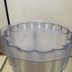 IKEA HATTEN　イケア　ハッテン　クリアコーヒーテーブル　サイドテーブルの画像