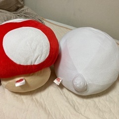 美品　テレサと1UPきのこ　巨大ぬいぐるみの画像