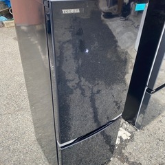 NO B402🌈福岡市内配送設置無料✨🌈GR-M15BS-K 冷蔵庫 BSシリーズ ピュアブラック [153L /2ドア /右開きタイプ]の画像