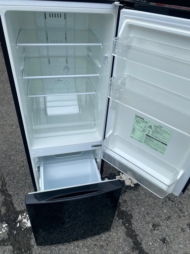 NO B402?福岡市内配送設置無料✨?GR-M15BS-K 冷蔵庫 BSシリーズ ピュアブラック [153L /2ドア /右開きタイ