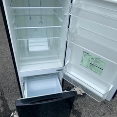 NO B402🌈福岡市内配送設置無料✨🌈GR-M15BS-K 冷蔵庫 BSシリーズ ピュアブラック [153L /2ドア /右開きタイプ]の画像