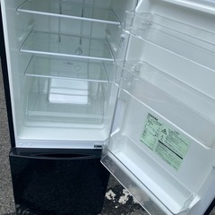 NO B402🌈福岡市内配送設置無料✨🌈GR-M15BS-K 冷蔵庫 BSシリーズ ピュアブラック [153L /2ドア /右開きタイプ]の画像