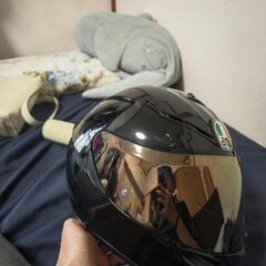 AGV ブラック フルフェイスヘルメットの画像