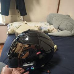 AGV ブラック フルフェイスヘルメットの画像