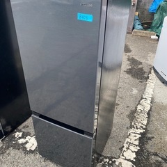 NO B403🌈福岡市内配送設置無料✨🌈日立 154L 2ドアノンフロン冷蔵庫 オリジナル メタリックグレー RL-154KAE7 2019年の画像