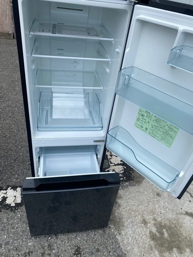 NO B403?福岡市内配送設置無料✨?日立 154L 2ドアノンフロン冷蔵庫 オリジナル メタリックグレー RL-154KAE7 2