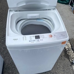 NO B401🌈福岡市内配送設置無料✨🌈AQUA　全自動洗濯機AQW-H74 7kg 2021年の画像