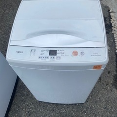 NO B401🌈福岡市内配送設置無料✨🌈AQUA　全自動洗濯機AQW-H74 7kg 2021年の画像