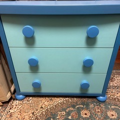 IKEA収納棚　青色の画像