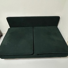 IKEA ソーデルハムン カバー ダークグリーン SÖDERHAMN ソーデルハムン 3人掛けコンパクトソファセクション