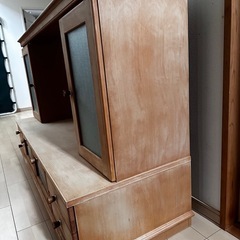 パイン材テレビボードの画像