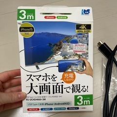 スマホ　HDMI 変換ケーブル　Type-Cの画像