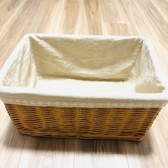 【無料】かご　バスケット　収納BOX　40×28×18 の画像