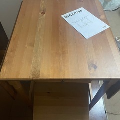 IKEA INGATORPテーブル＋椅子　の画像