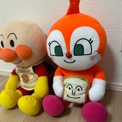 BIGぬいぐるみ　アンパンマン&ドキンちゃんの画像