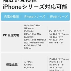 iPhone 充電ケーブル 0.5m ピンク 急速充電 PD対応の画像