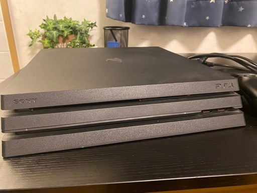 PS4 Pro 本体　コントローラー　電源コード 初期化済み ブラック SONY