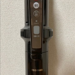 アイリスオーヤマ 充電式コードレススティッククリーナー メタリックブラックの画像