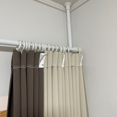 ☆受渡完了☆つっぱり カーテンポール　突っ張り棒　パーテーション　仕切りカーテンの画像