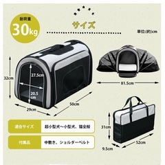 ペット　キャリーバッグ　（ふたつ分の値段）の画像