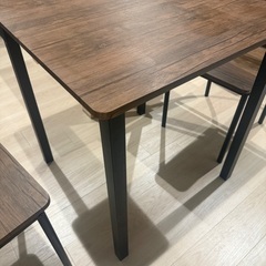 【一年使用・美品】RASIK ダイニングセット（テーブル＋チェア2脚）の画像