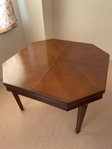 販売終了 ※傷あり※MARNI マルニ木工 地中海ロイヤル パーティテーブル 伸長式