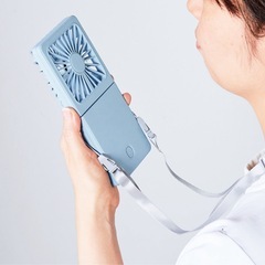 新品未使用★５ＷＡＹスクエアファン★ハンディ★卓上★首かけの画像
