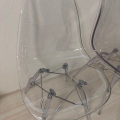 2脚セット❗️クリアチェア イームズの画像
