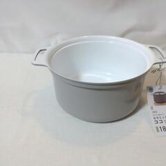 新品セラミックコート鍋 18cm　の画像