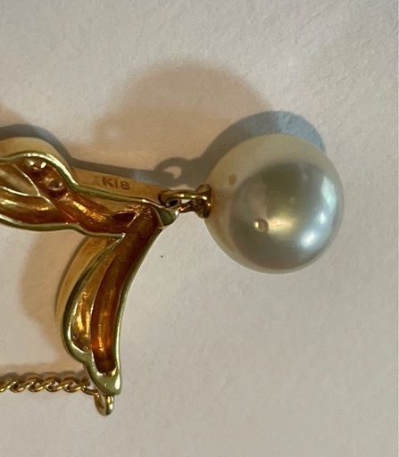 k18パールネックレスとプーケットパールのピアス