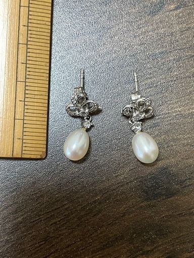 k18パールネックレスとプーケットパールのピアス
