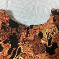 昭和レトロ　チュニック　カットソー　ブラウンの画像