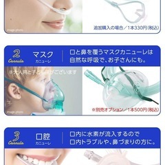 綺麗 リタエアー Lita Air WHG-LA-001 カニューレ、新品付属品付、専用精製水付き 水素ガス生成器 水素吸入の画像