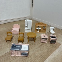 シルバニアファミリー　お家、人形、家具セットの画像