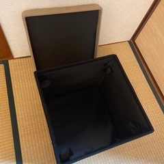 猫の家　収納スツール 収納ケース兼用椅子の画像