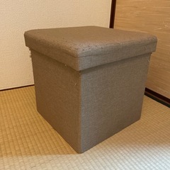 猫の家　収納スツール 収納ケース兼用椅子の画像