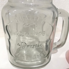 【新品】ガラス製　タンブラー　ドリンクボトル　ピンク　持ち運び可の画像